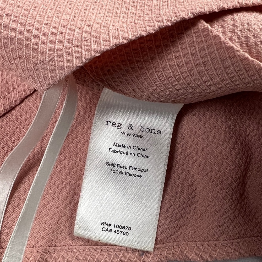 Rag and Bone Women's Tia Tank Viscose Twill Top Peach Pink Medium - Picture 6 of 6